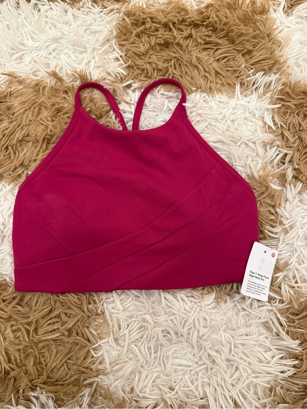 lululemon athletica High Neck Wireless Bralette - Fuchsia